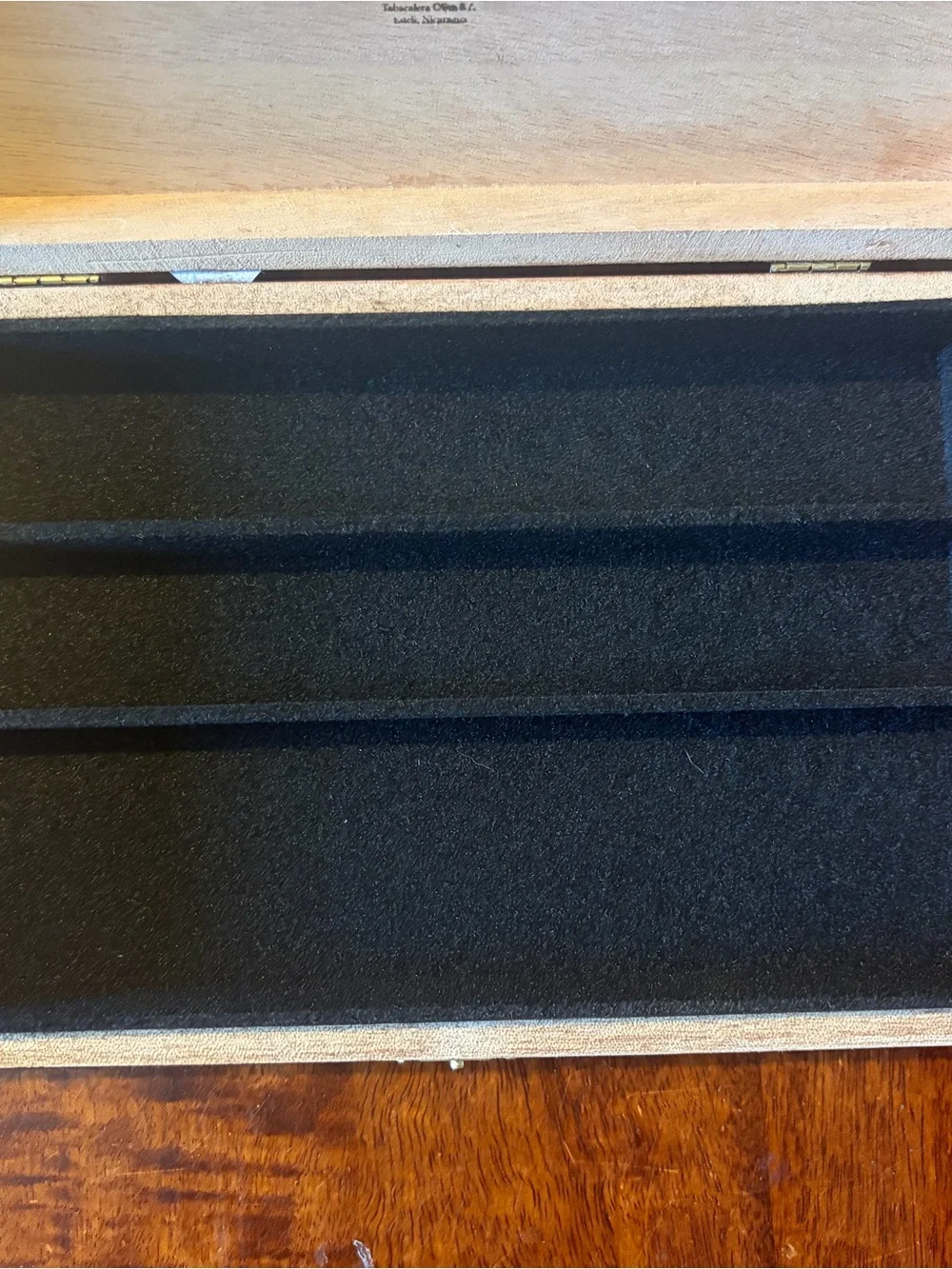 Upcycled Oliva Serie V Melanio Cigar Box Jewelry Organizer Black and Cherry Wood